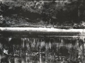 A sötétedő horizont tükröződése