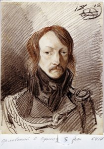 Alekszej Pavlovics Lanskoj (1789-1855) portréja. (A.P. Lanskoy portréja). Alexander Osipovich Orlowsky (1777-1832) munkája, ceruza és szangvinikus papíron