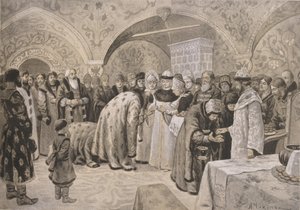 Üdvözöljük a cárnőben a húsvéti ünnepek után alkotó: Alexander Andreyevich Chikin