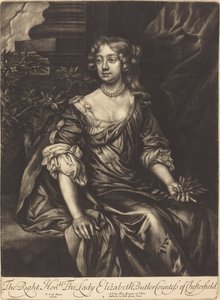 A helyes tisztelt hölgy Elizabeth Butler, Chesterfield grófnője alkotó: Alexander Browne after Sir Peter Lely