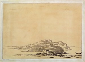 Fantasztikus táj, 1780-85 (ceruzával mosás papíron)