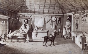 A Squatter első otthona, 1847 körül alkotó: Alexander Denistoun Lang