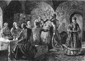 Mihail Vasziljevics Szkopin-Sujszkij herceg Vorotynszkij gróf ünnepén alkotó: Alexander Efimovich Zemtsov
