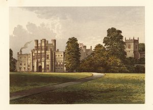 Coughton Court, Warwickshire, Anglia. alkotó: Alexander Francis (after) Lydon