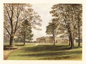 Hamilton palota, Lanarkshire, Skócia. ,1880 (metszet)