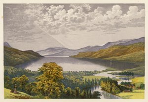 Skót Loch Scenery: Loch Tay (színes litográfia) alkotó: Alexander Francis (after) Lydon