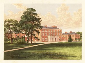 Trafalgar House, Wiltshire, Anglia. ,1880 (metszet) alkotó: Alexander Francis (after) Lydon