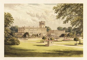 Trentham Hall, Staffordshire, Anglia. ,1880 (metszet) alkotó: Alexander Francis (after) Lydon
