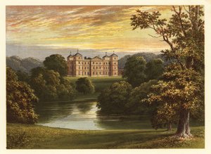 Kimberley Hall, Norfolk, Anglia. 1880 (metszet)
