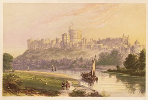 Windsori kastély, Berkshire, Anglia. 1880 (metszet)