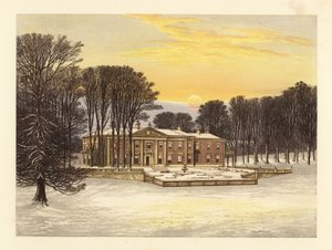 Téli jelenet a Down House-ban, Dorsetshire, Anglia. alkotó: Alexander Francis (after) Lydon