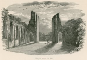 Glastonbury Abbey, belső, keletről alkotó: Alexander Francis Lydon