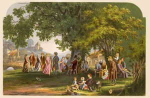 Illusztráció Goldsmith A kihalt falu című művéhez alkotó: Alexander Francis Lydon