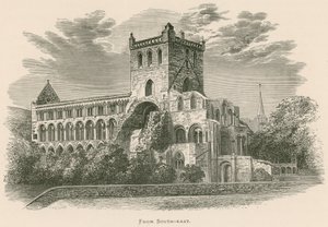 Jedburgh-i apátság, délkelet felől alkotó: Alexander Francis Lydon