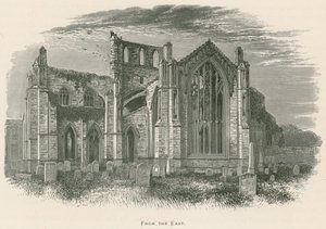 Melrose Abbey, Keletről