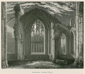 Melrose Abbey, belső tér, keletre néz alkotó: Alexander Francis Lydon