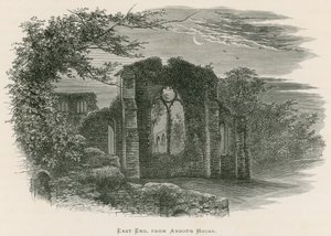 Netley Abbey, East End, az apátsági ház felől alkotó: Alexander Francis Lydon