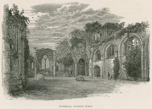 Netley Abbey, belső tér, keletre néz alkotó: Alexander Francis Lydon