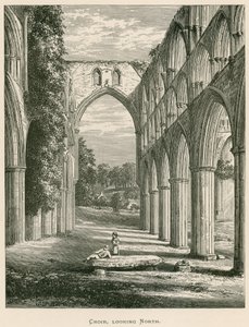 Rievaulx apátság, kórus, északra néz alkotó: Alexander Francis Lydon