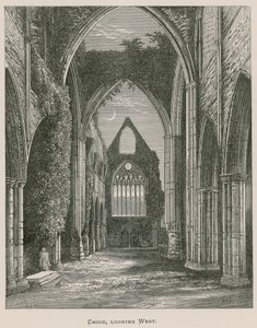 Tintern Abbey, kórus, nyugatra néz alkotó: Alexander Francis Lydon