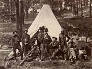 Útmutatók csoportja a Potomac hadsereg számára alkotó: Alexander Gardner