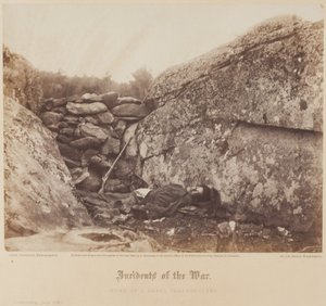 Egy lázadó éleslövő otthona, Gettysburg, július