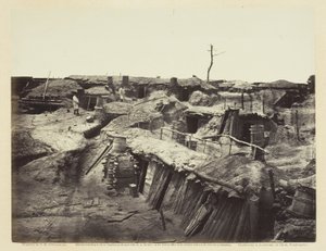 Quarters of Men Fort Sedgwickben, 1865. május. alkotó: Alexander Gardner