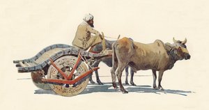 Bullock Cart, Jodhpur, 1880 1905. alkotó: Alexander Henry Hallam Murray