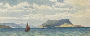 Gibraltár nyugatról, 1880 1905. alkotó: Alexander Henry Hallam Murray