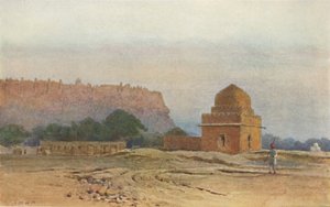 Gwalior erőd napkelte előtt, 1880 1905. alkotó: Alexander Henry Hallam Murray