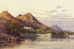 Az Ana Sagar, Ajmere (színes litó) alkotó: Alexander Henry Hallam Murray