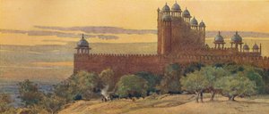 A mecset és a győzelem kapuja, Fatehpur Sikri, 1880 1905. alkotó: Alexander Henry Hallam Murray