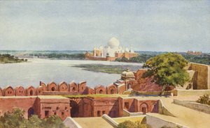 A Taj az erődből, Agra alkotó: Alexander Henry Hallam Murray