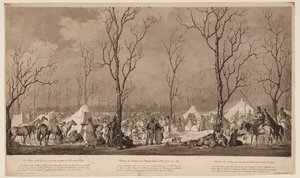A kozákok bivakja a párizsi Avenue des Champs-Elysées-n 1814 márciusában, 1814