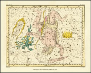 1822 - Alexander Jamieson - Corona Borealis, Hercules és Cerberus és Lyra