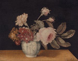 Virágok egy delfti korsóban, 1663.