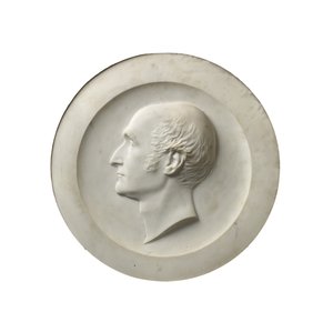 Dr. Henry Wellesley tiszteletes profilportréja, 1856 (carrarai márvány)