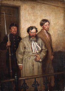 Egy tárgyalóteremben, 1877 alkotó: Alexander Nikanorovich Novoskoltsev