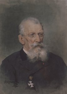 Pjotr P. Szokolov művész portréja 1821-1899 alkotó: Alexander Nikolaevich Stepanov