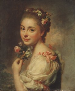Marie Suzanne Giroust Roslin (1734-1772), francia festő és pasztellművész, a művész – Marie-Suzanne, a művész felesége, Roslin, Alexander (1718-1793) – felesége. pasztell selyemre