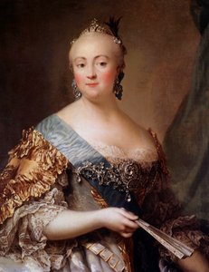 Erzsébet Petrovna (1709-1762), Oroszország császárnője, Erzsébet Iere, Nagy Péter lánya portréja. Alekszandr Roslin (1718-1793) festménye, 18. századi Ermitázs Múzeum, Szentpétervár - Erzsébet Petrovna portréja (1709-1)