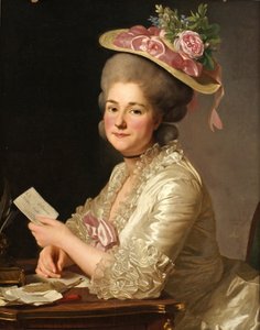 Marie Emilie Cuivilliers portréja, született Boucher, 1779 alkotó: Alexander Roslin