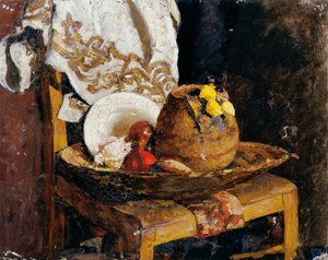 Csendélet kancsóval és gyümölccsel