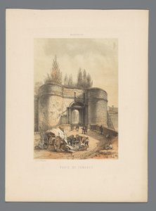 Tongerse kapu Maastrichtban Porte de Tongres (cím az objektumon) Monuments de Maastricht (sorozat címe)
