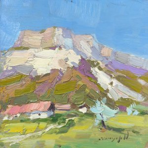 Fényes hegyvidéki táj