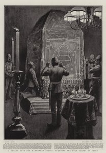Szent kötelesség a mahomedán rendőrség számára, aki a kairói Szent Szőnyeget őrzi
