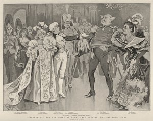 Hamupipőke, a pantomim a Drury Lane Színházban, a báltermi jelenet