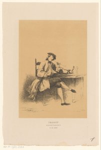 Cornelis Troost önarcképe Megnyugtató megfigyelés (cím a tárgyon)