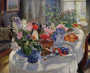 Húsvéti asztal. 1915-16