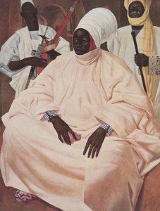 Barma Mata, Zinder szultána (tanulmány a portréhoz), az African Drawings and Paintings-ból, a Citroen Center Africa expedíció során kivégezték, a második Haardt Audouin-Dubreuil küldetés, kocsma. Párizs